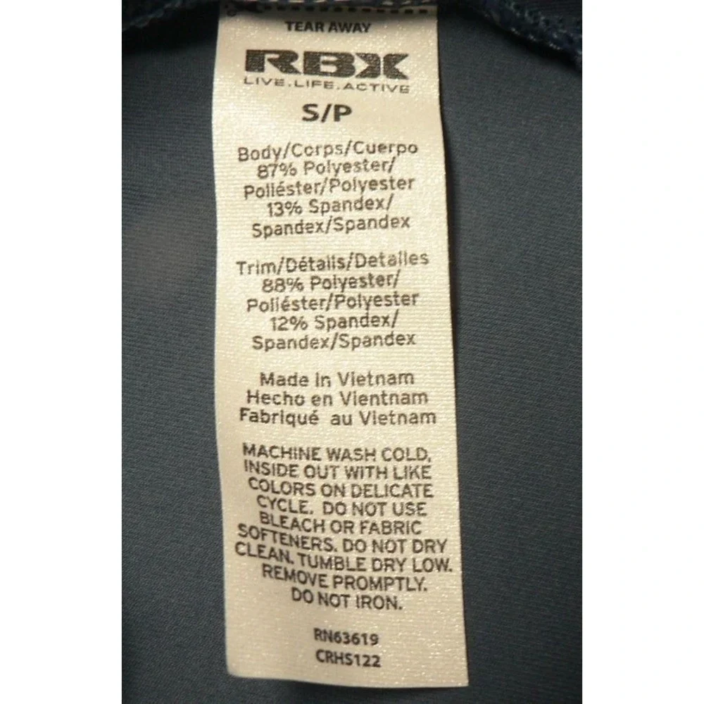 RBX Active Women's Quick Dry Sleeveless Racerback Workout Tank in Blue Small - Picture 9 of 9